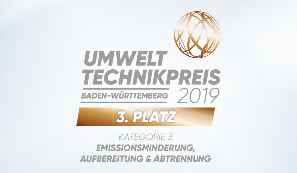 Siegel Umwelttechnikpreis Baden-Württemberg 2019